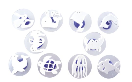 Mega-Stempel-Set Wassertiere (10 Teile)