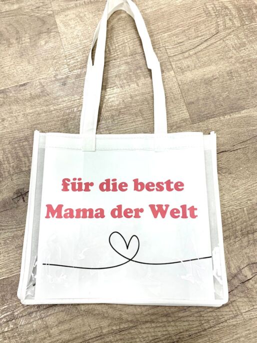 Stoffpapier Tasche weiß - einzeln
