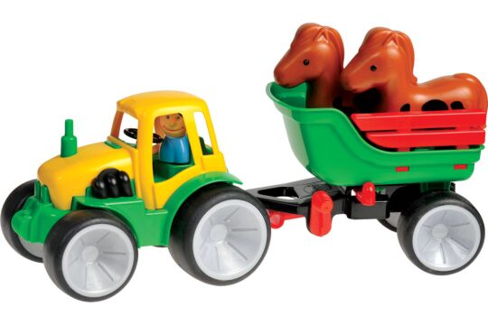GOWI Traktor mit Pferden