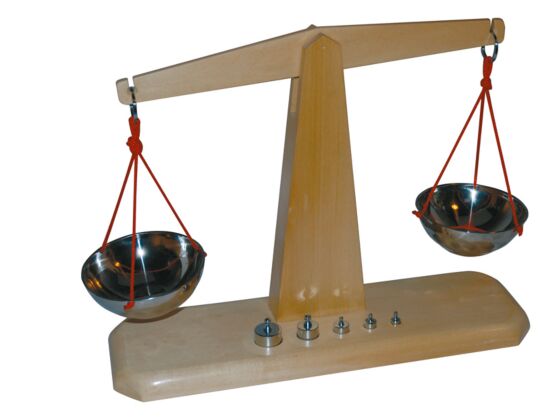 Balkenwaage Buchenholz