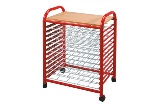 Mobiler Trockenwagen rot