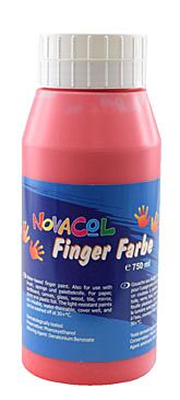 NOVACOL Fingerfarben rot 750 ml