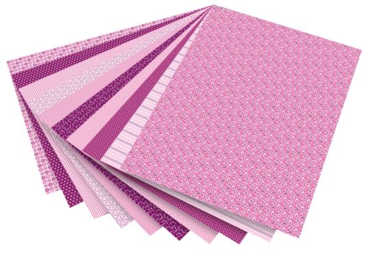 Motivkarton Rosa - 10 Bögen