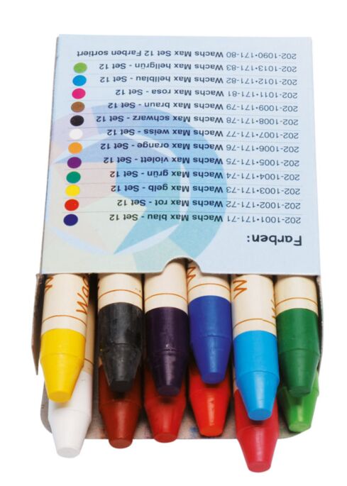Wachs Max gemischt - 12er Set