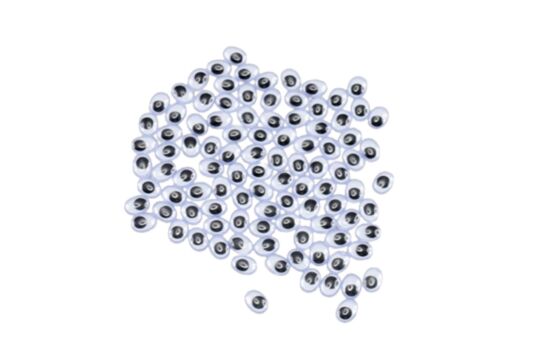Wackelauge oval 10x7mm Set 100