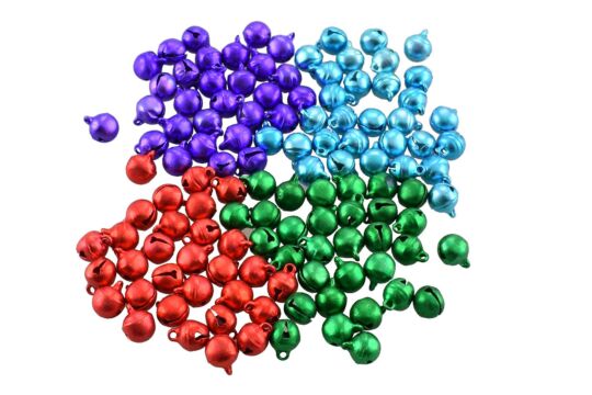 Kugelglöckle 10mm Set 120 bunt