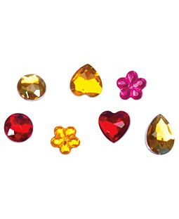Edelsteine selbstklebend gemischt - Set 128