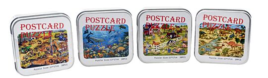 Postkarten - Puzzle - Set 4
