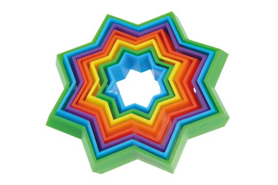 3D Regenbogen Stern