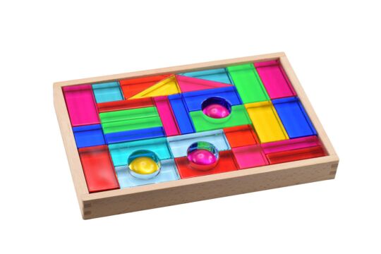 Acrylbausteine bunt - Set 32