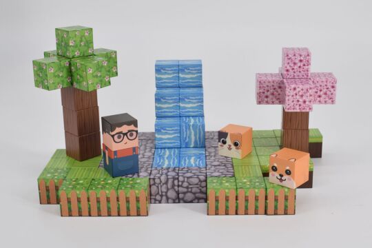 GOWI Magnetic Bricks Garten - Set 100