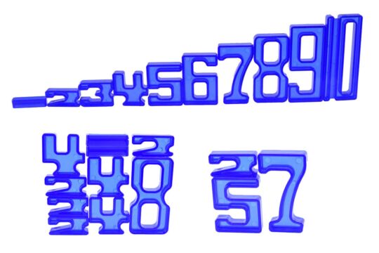 GOWI Nummernblock Blau  - Set 35