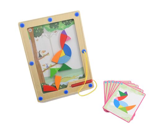 Bunter Vogel Magnetlegespiel