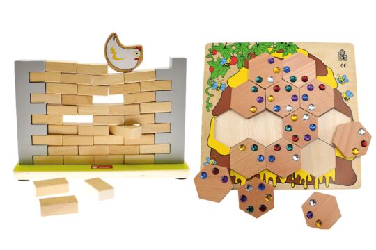 Holzspielset - Frühling