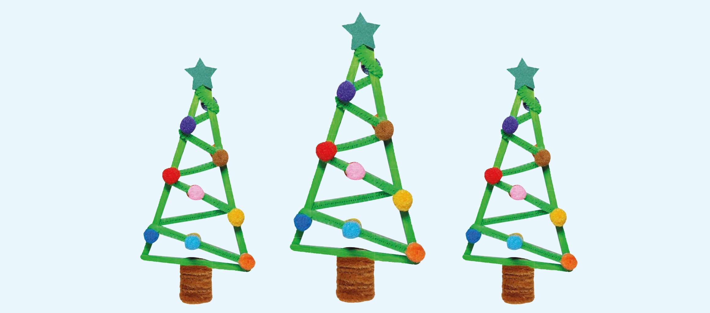 Stäbchen-Weihnachtsbaum